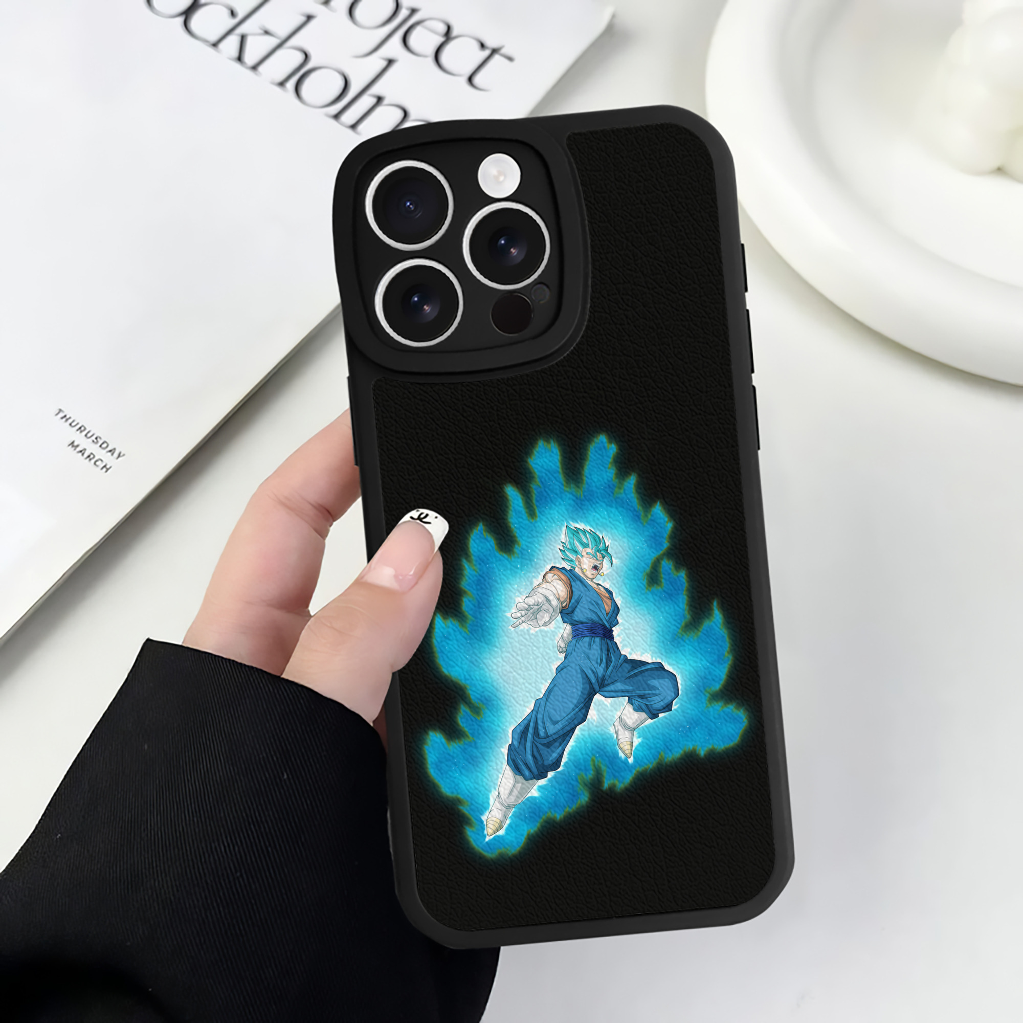 （画像用） ドラゴンボール ベジット DRAGON BALL Vegetto 【iPhone 16シリーズ対応】シリコンスマホケース（レザー調） 材質：シリコン